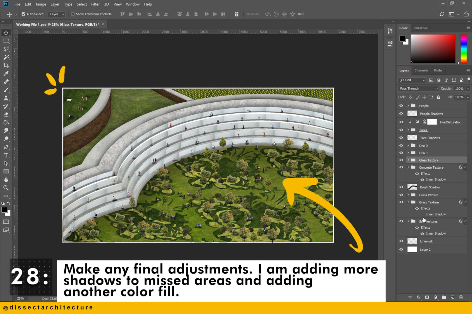 Create a Complete Render in Photoshop – Dissect Architecture